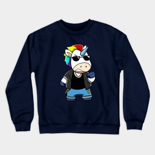 Punk Unicorn Crewneck Sweatshirt